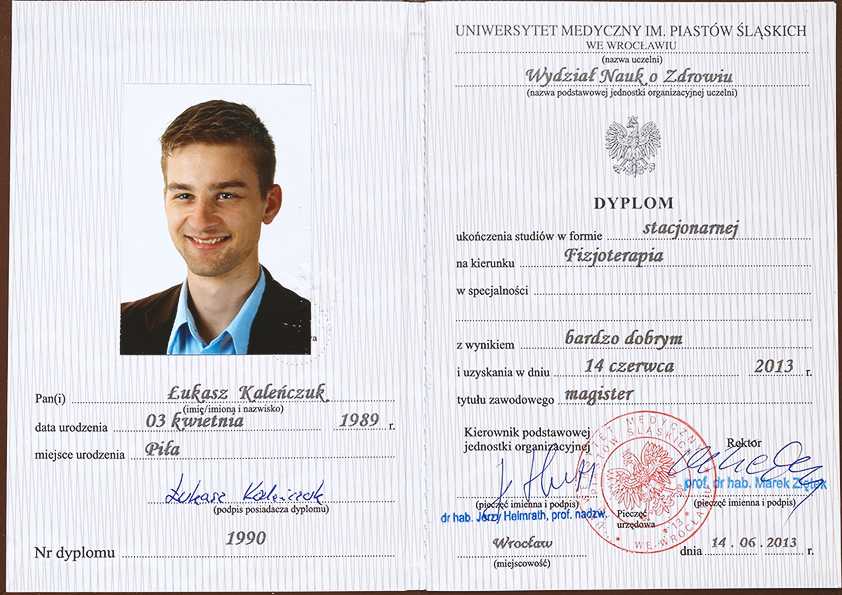 Skan dyplomu
